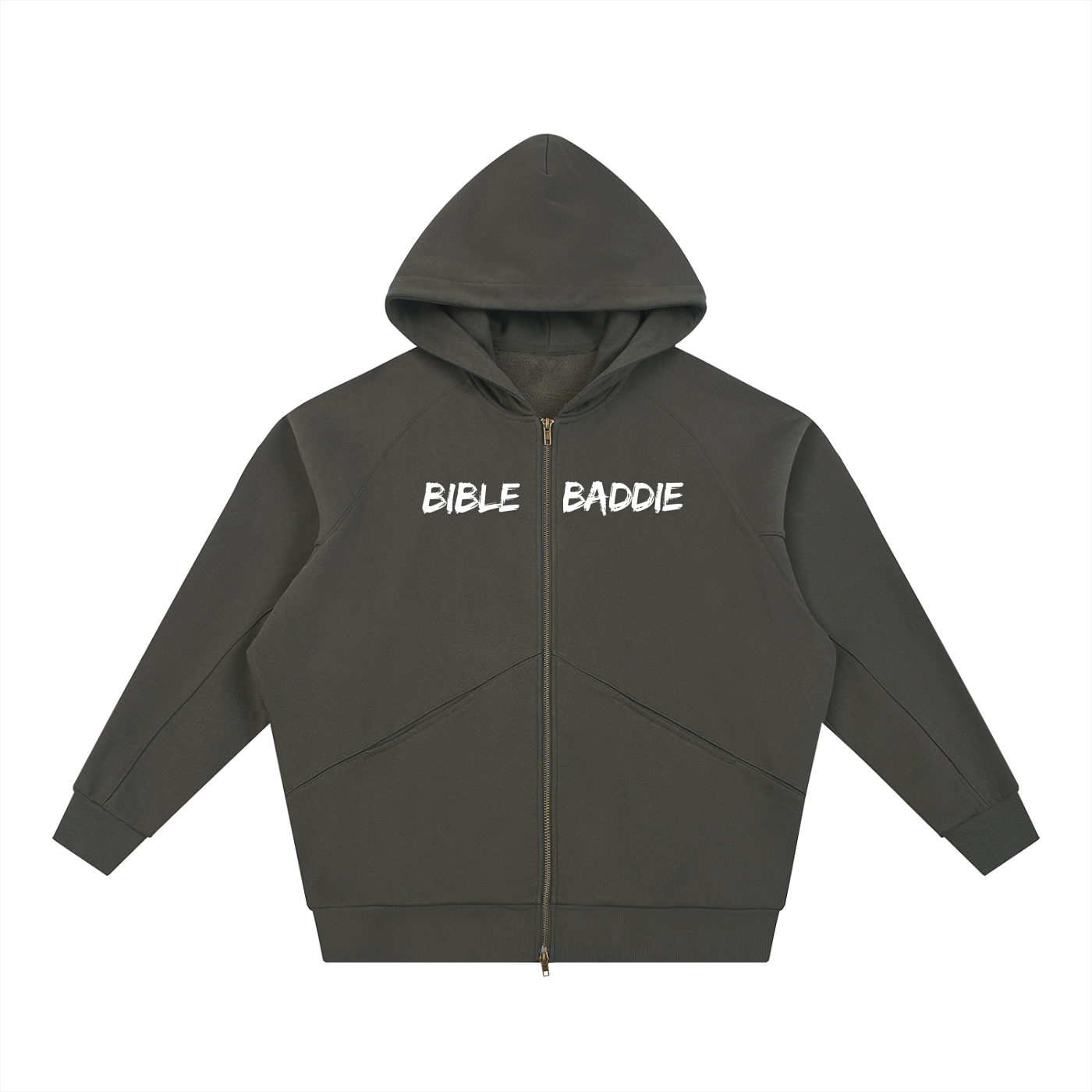 Bible Baddie,Bible Baddie ZipThrough Hoodie