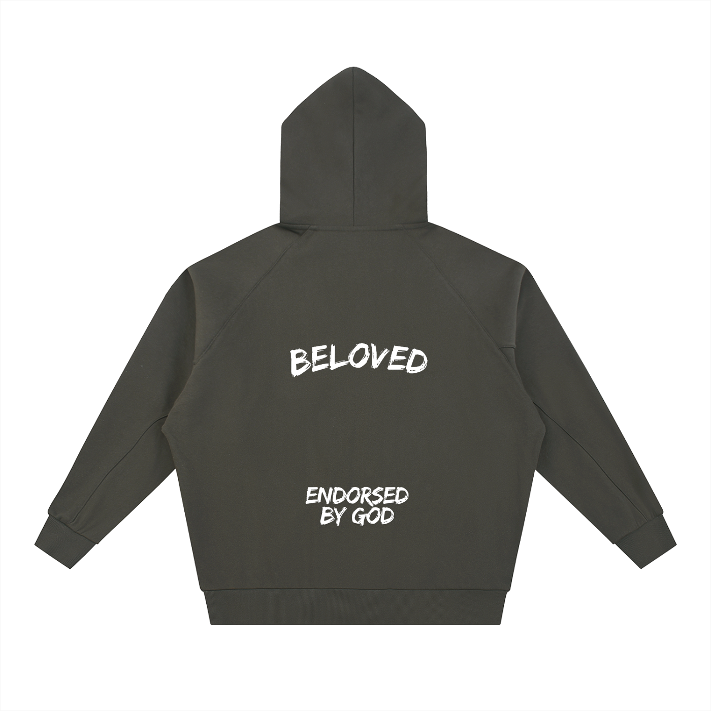 Endorsed By God,Oversized Zip Through Hoodie