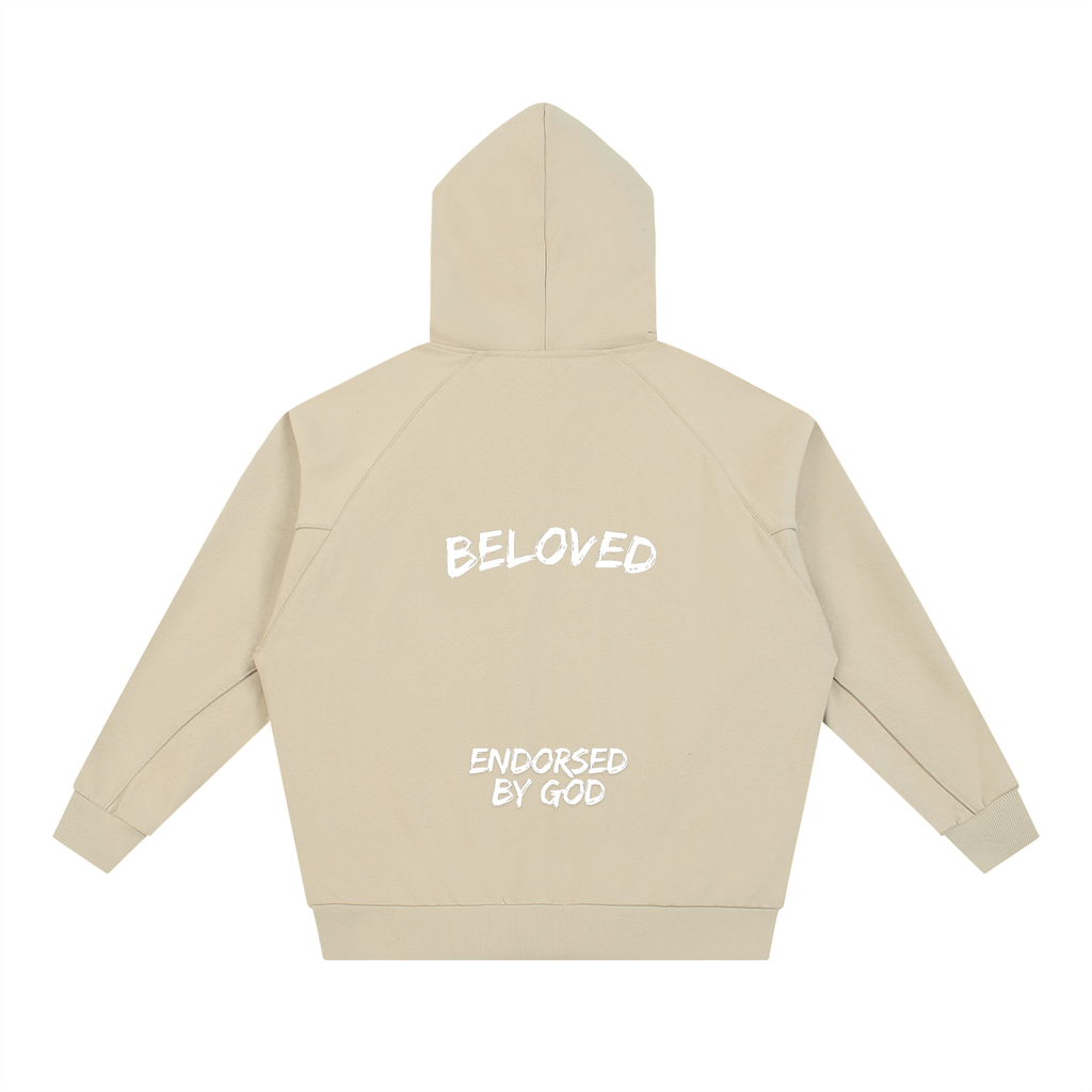 Endorsed By God,Oversized Zip Through Hoodie