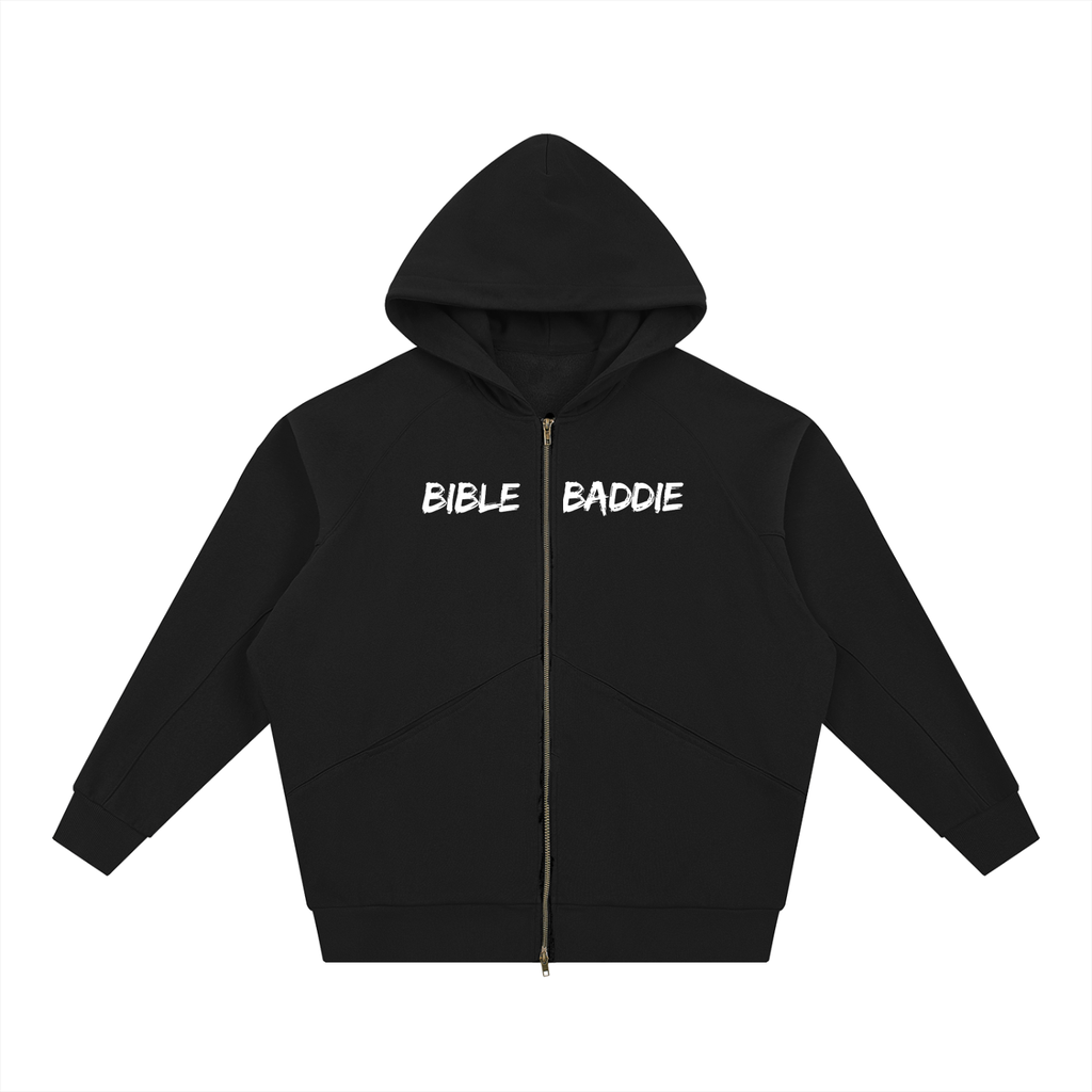 Bible Baddie,Bible Baddie ZipThrough Hoodie